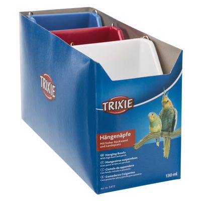Foto van Trixie Hangbakje met draadbeugels kunststof - 12 stuks