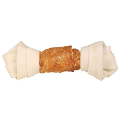 Foto van Trixie Denta Fun Knotted Chicken Chewing Bone - 6 stuks