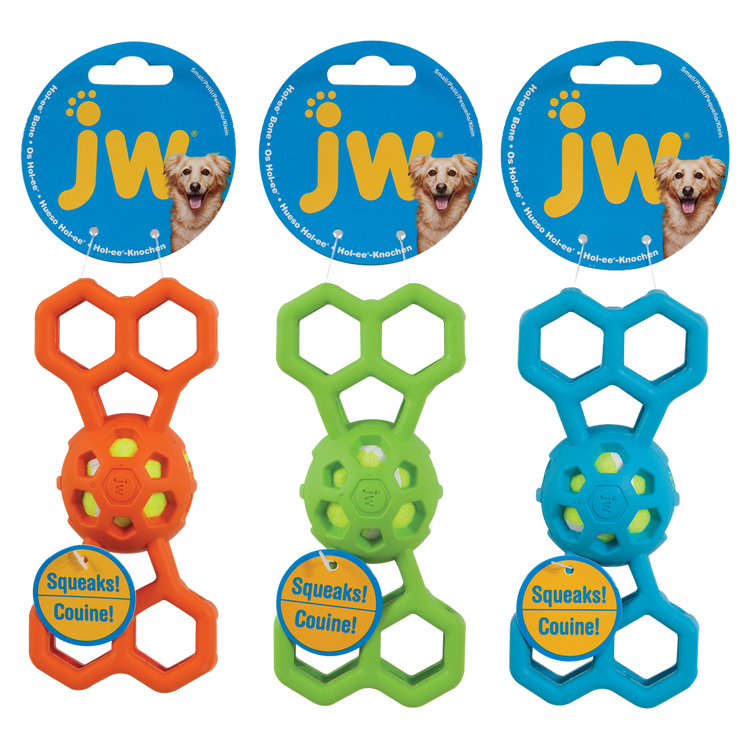 Foto van JW Hol-EE Bone with Squeaker Small 15cm