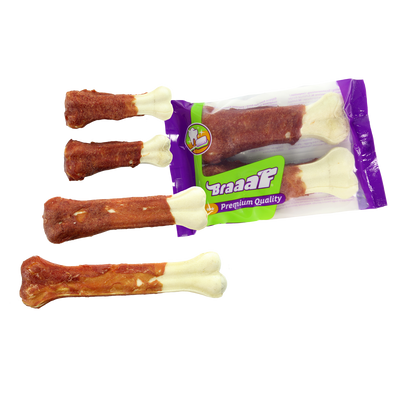 Foto van Braaaf Pressed Duck Bones 25 cm (1 pcs)