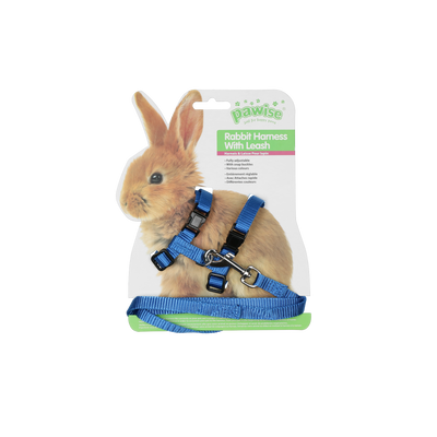Foto van Nylon harness for rabbit ass blue