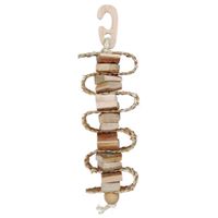 Trixie Knabbelhout aan sisalkoord schorshout/stro - 3 stuks