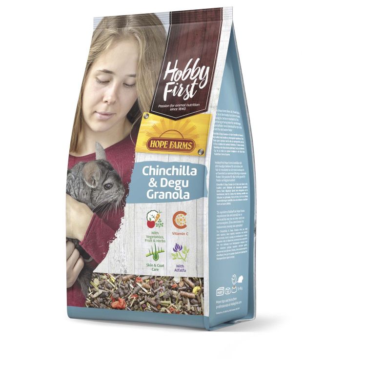 Hobbyfirst Hope Farms Chinchilla & Degu Granola Foto van Hobbyfirst Hope Farms Chinchilla & Degu Granola
