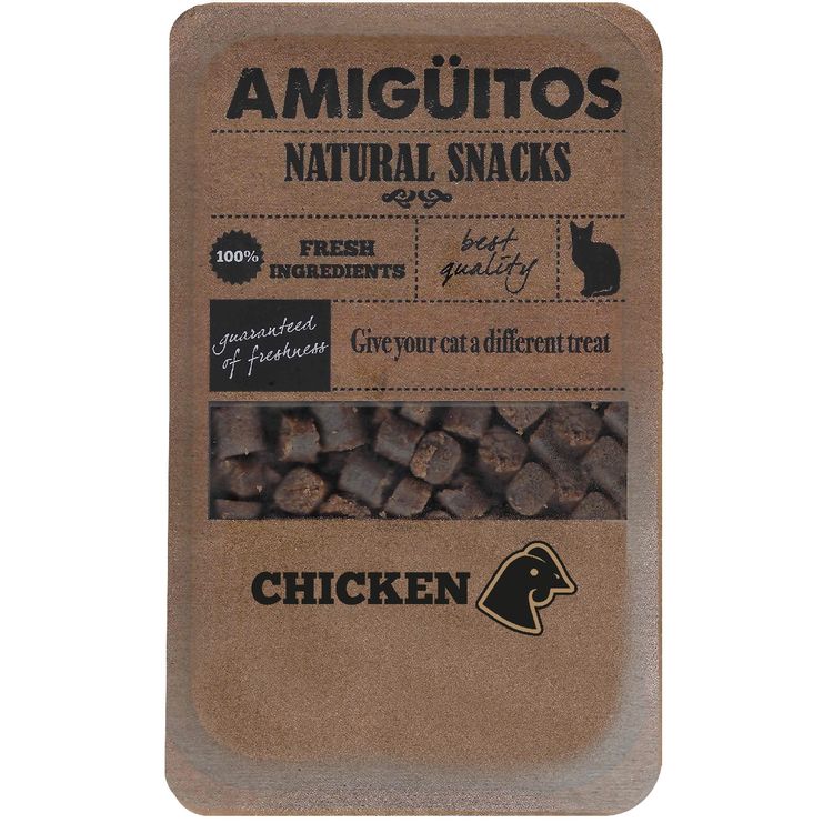 Amiguitos Catsnack Chicken 100 gr. Foto van Amiguitos Catsnack Chicken 100 gr.