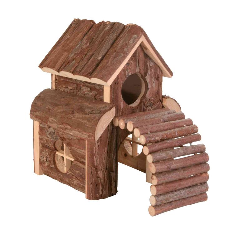 Trixie Huis Finn muizen schorshout - 2 stuks Foto van Trixie Huis Finn muizen schorshout - 2 stuks