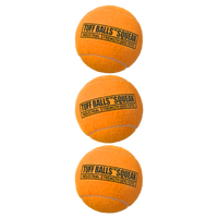 Tuff Balls Squeak 6cm 3-Pack Oranje