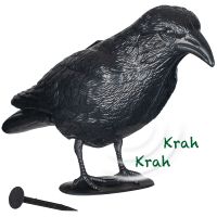 Solar Duivenverjager Kraai - Realistische kraai met radarbewegingsmelder en geluiden Gardigo