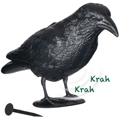 Solar Duivenverjager Kraai - Realistische kraai met radarbewegingsmelder en geluiden Gardigo Foto van Solar Duivenverjager Kraai - Realistische kraai met radarbewegingsmelder en geluiden Gardigo