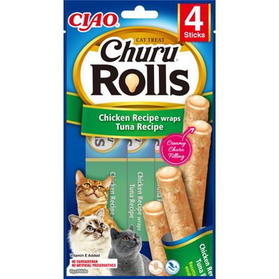 Foto van CHURU ROLLS CAT Chicken Recipe Wraps Tuna Recipe.