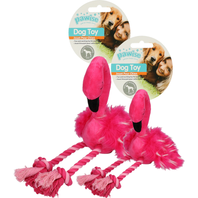 Foto van Flamingo met poten van touw L