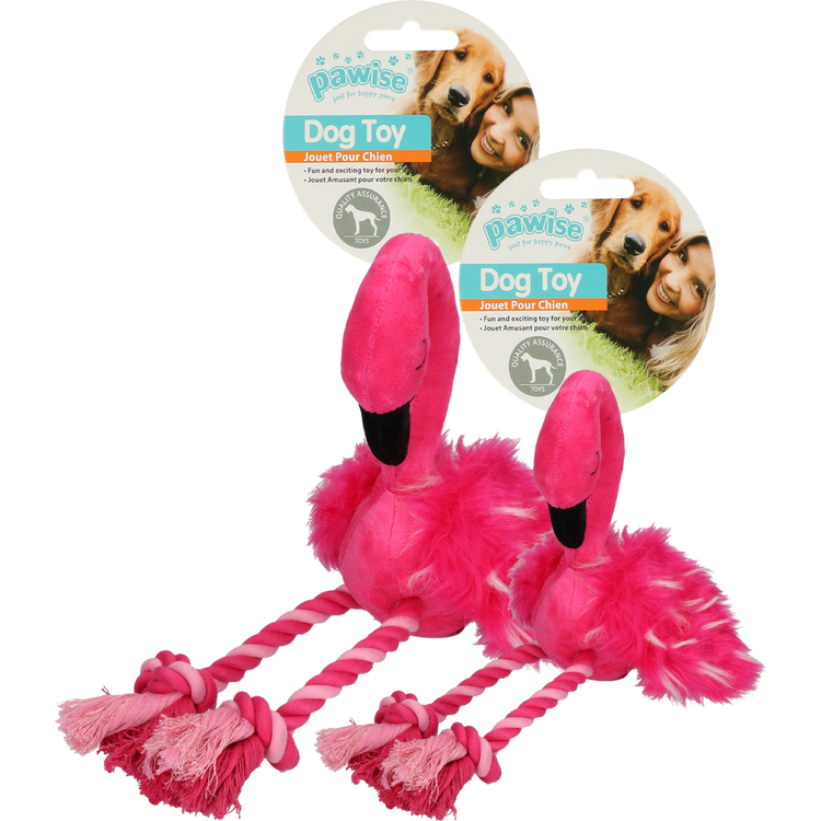 Foto van Flamingo met poten van touw L