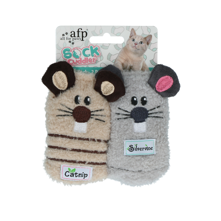 Foto van AFP Sock cuddler - Mouse sock - 2 pack
