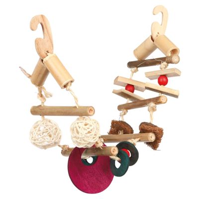 Foto van Trixie Hangbrug aan sisalkoord bamboe/kokos/riet/hout - 3 stuks