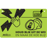 ZoneGuard Bord en Pas op schrikdraad en blikverboden