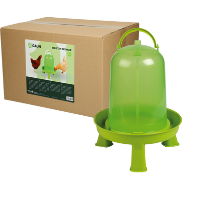 Foto van Pluimvee drinktoren 8 l green lemon op pootjes