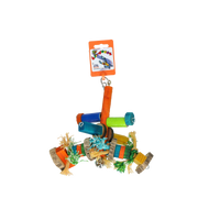 Birrdeeez Bird Toy Small Wood Rope BT-014