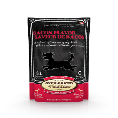 OBT Dog Treat Bacon 227 gr. Foto van OBT Dog Treat Bacon 227 gr.