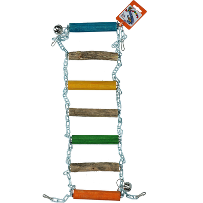 Foto van Birrdeeez Parrot Bridge Ladder Wood en Chain