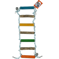 Birrdeeez Parrot Bridge Ladder Wood en Chain