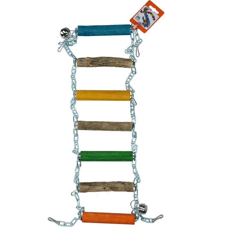 Foto van Birrdeeez Parrot Bridge Ladder Wood en Chain