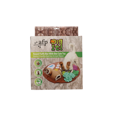 Foto van AFP Dig it - Round Fluffy mat with cute toy