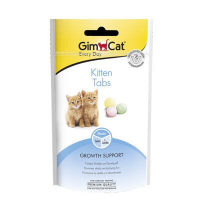 GimCat Kitten Tabs 40 g Foto van GimCat Kitten Tabs 40 g