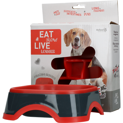 Foto van Eat Slow Live Longer Amaze Pinwheel Red M