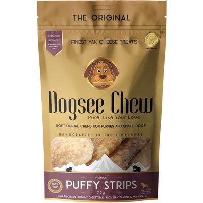 Foto van Dogsee Chew PUFFIE Strips 70 g.