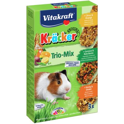 Foto van Vitakraft Cavia kracker 3in1 ho/gr/ci