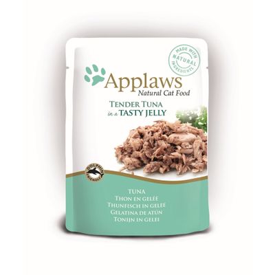 Foto van Applaws Kattenvoer Quick Serve Jelly Tonijn Wholemeat 70 gr.