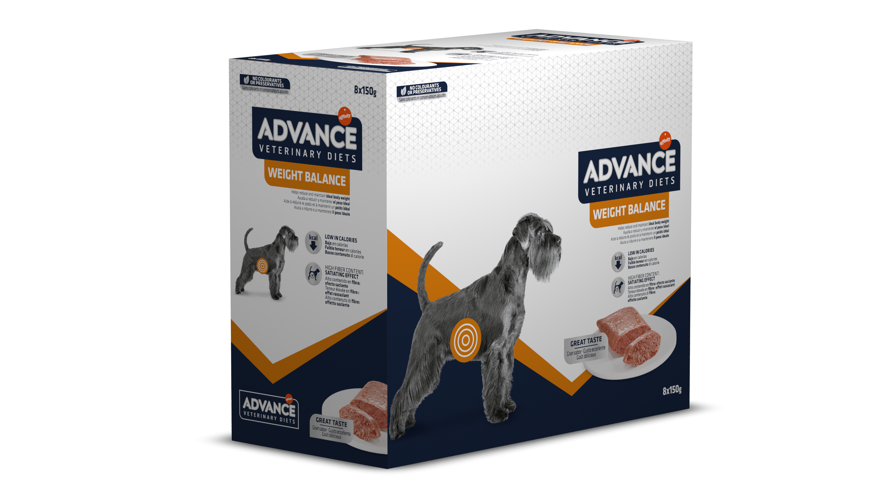 Advance Diets Dog Weight Balance, 8×150 g 8x150 imagine 2022