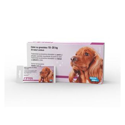 Solutie antiparazitara, Fiprin Spot Dog M, 25 x 1,34 ml 134