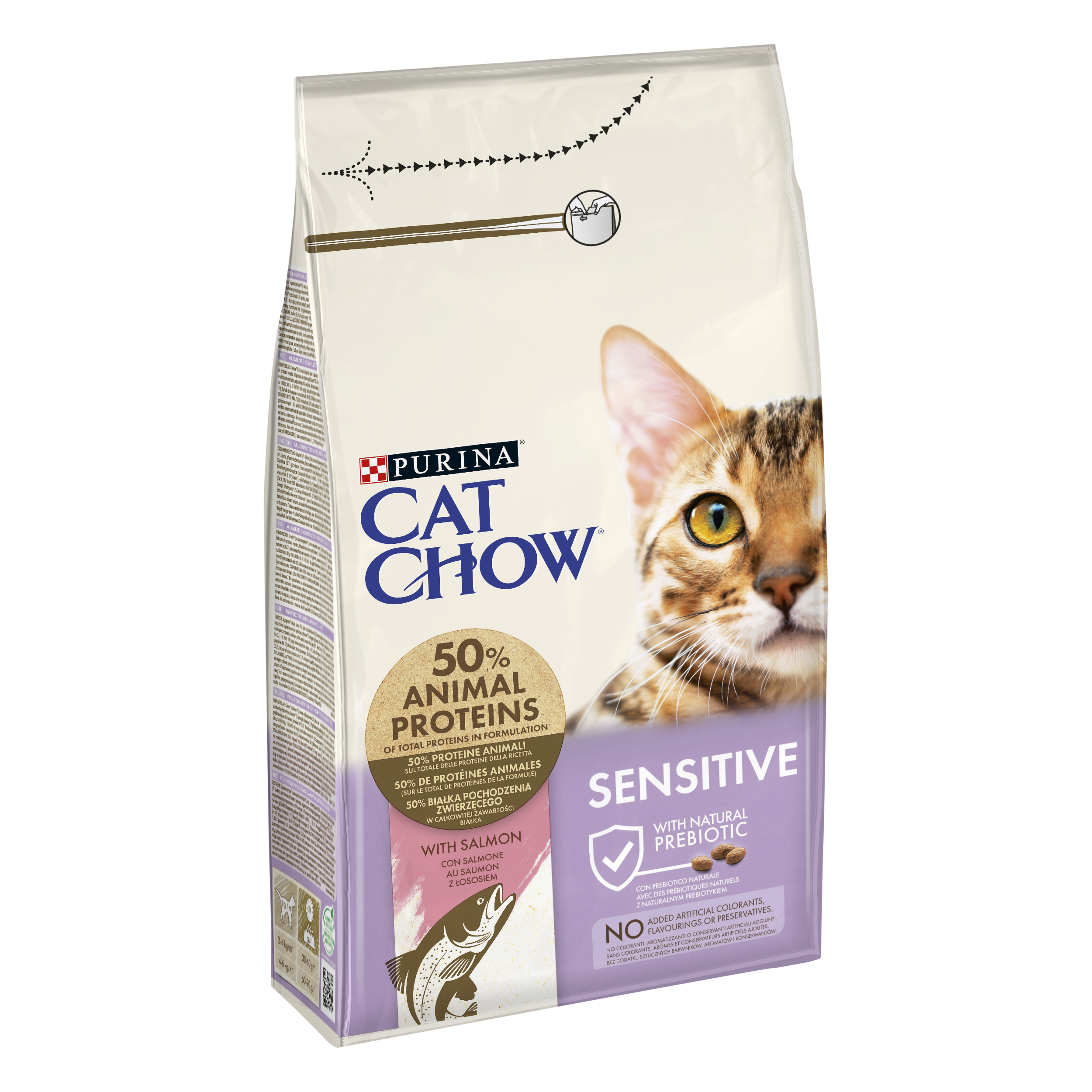 PURINA CAT CHOW Sensitive, Somon, 1.5 kg 1.5