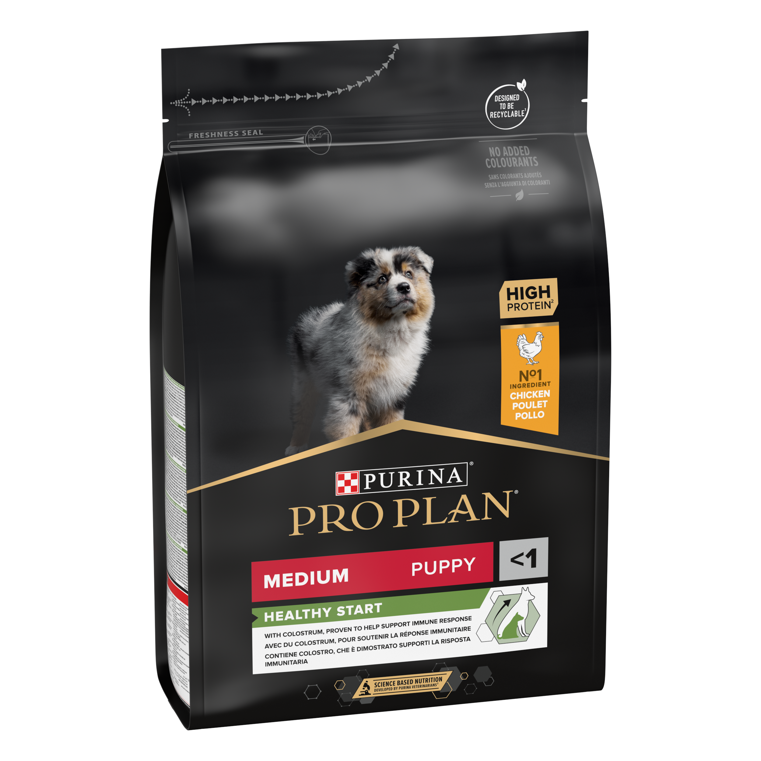 PURINA PRO PLAN PUPPY Healthy Start, Talie Medie, Pui, 3 kg