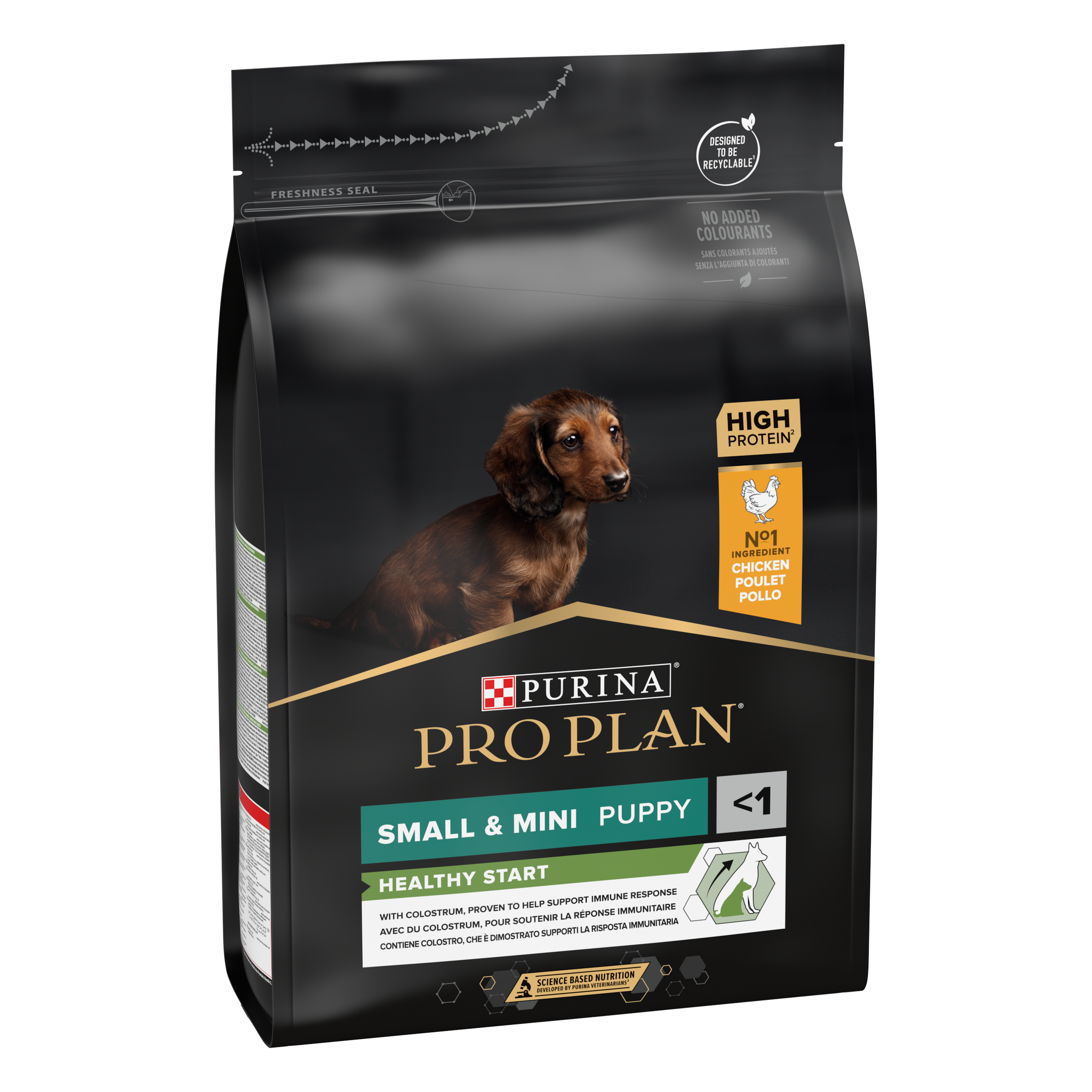 PURINA PRO PLAN PUPPY Healthy Start, Talie Mică și Foarte Mică, Pui, 3 kg