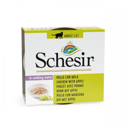 Schesir Cat Chicken with Apple, conserva, 75 g