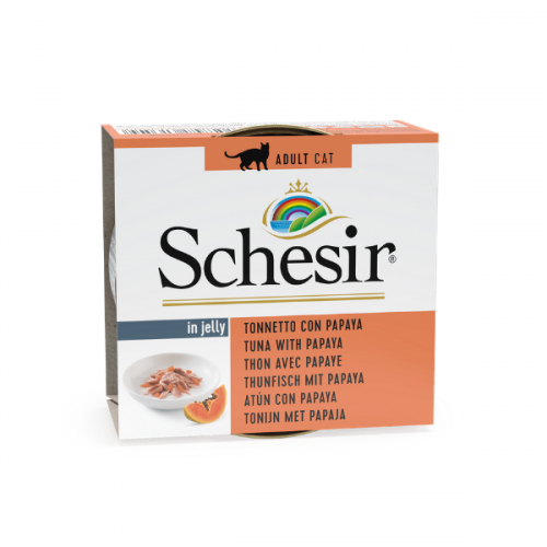 Schesir Cat Tuna with Papaya in Jelly, conserva, 75 g