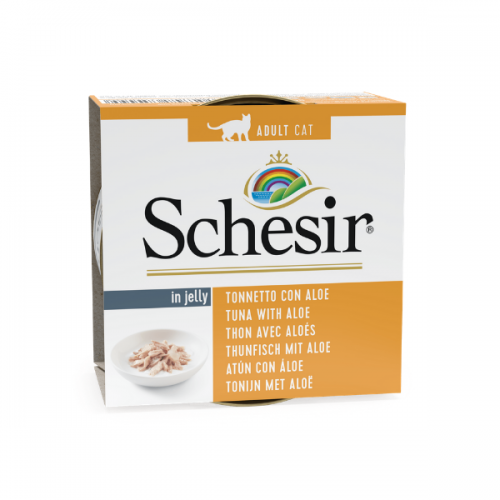 Schesir Cat Tuna with Aloe in Jelly, conserva, 85 g