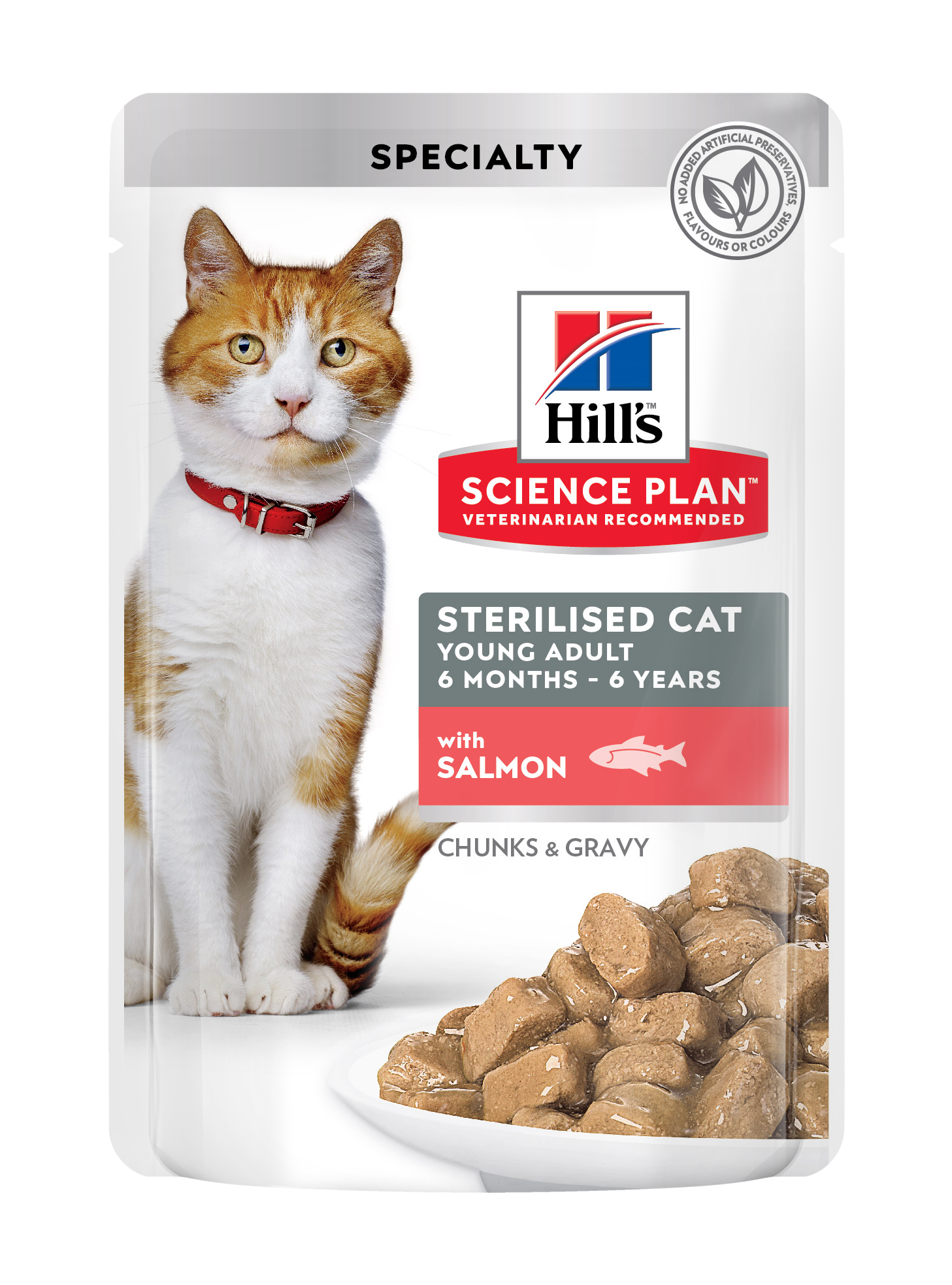 Hill’s SP Feline Young Adult Sterilised Salmon, 85 g (plic) Adult
