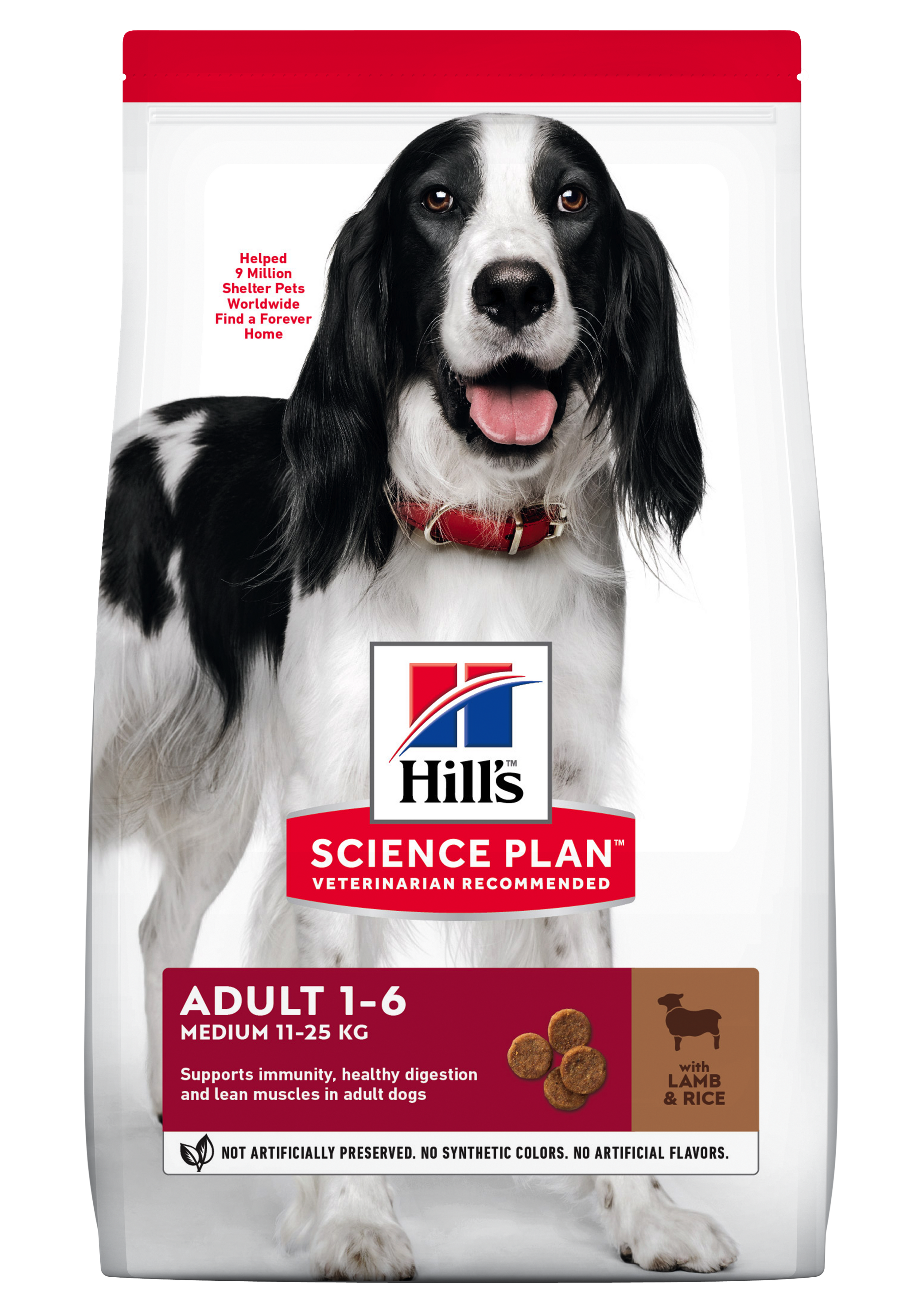 Hill\'s Science Plan Canine Adult Medium Lamb and Rice, 14 kg