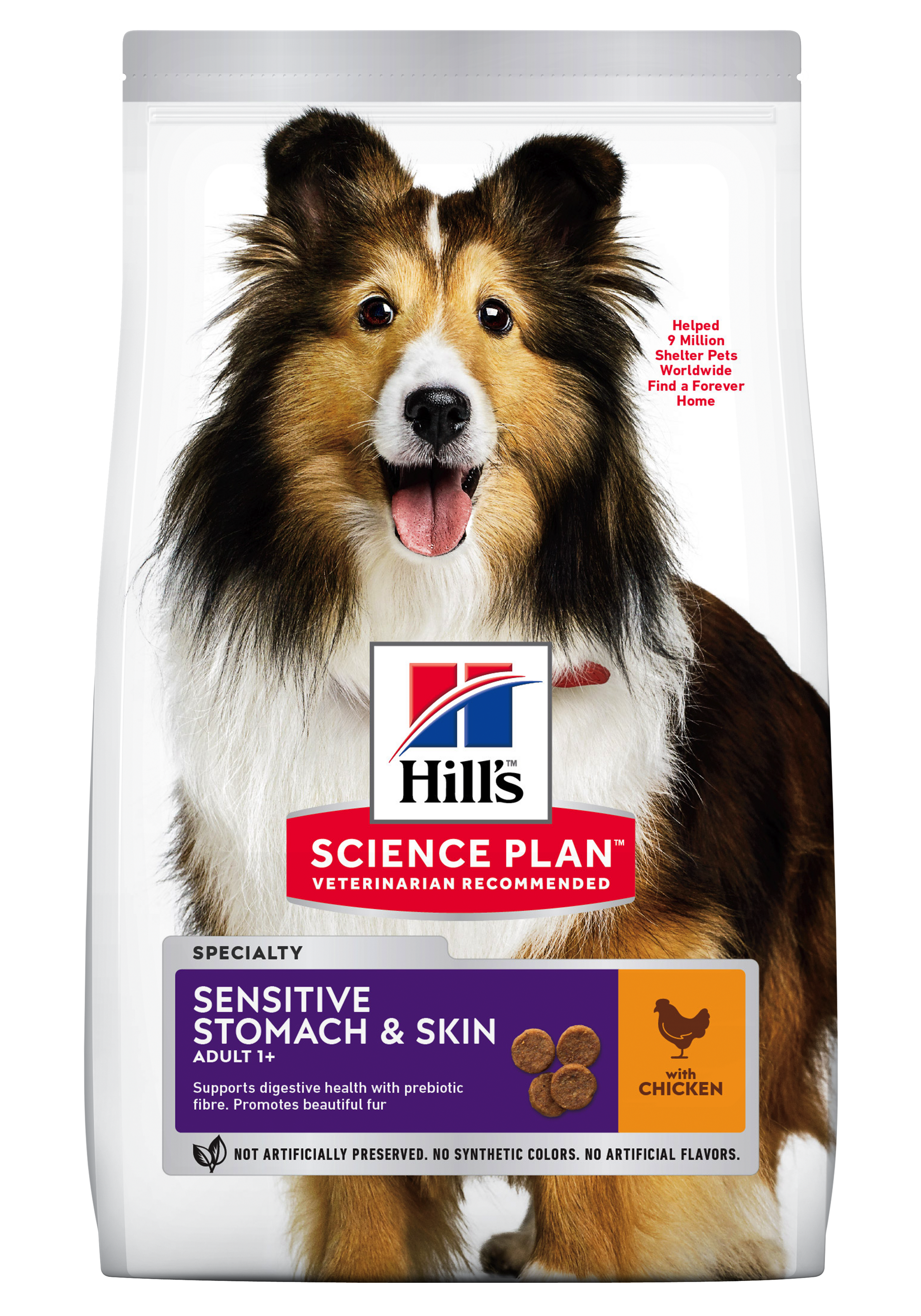 Hill\'s Science Plan Canine Adult Skin and Stomach Chicken, 2.5 kg