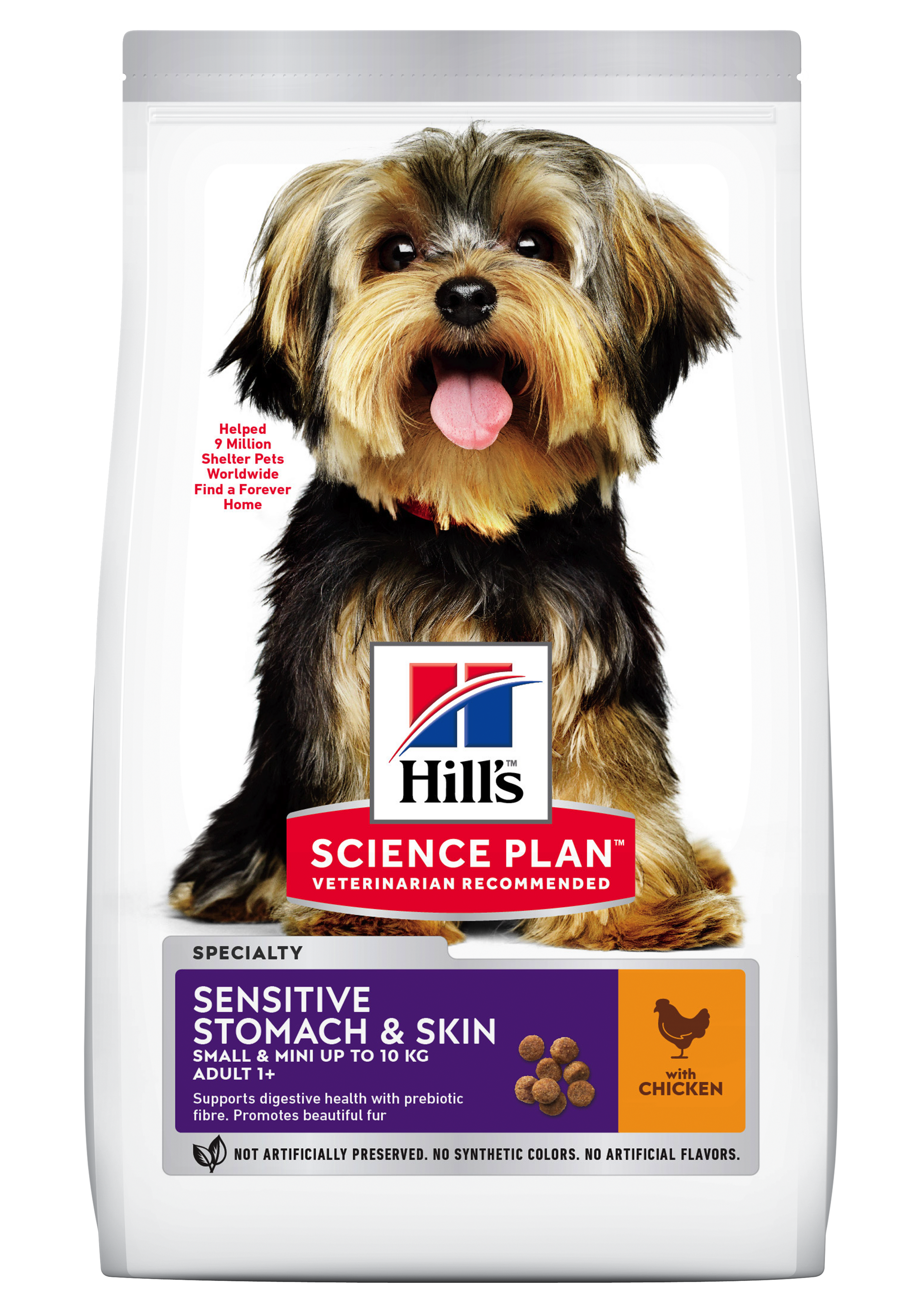 Hill\'s Science Plan Canine Adult Small and Mini Sensitive Stomach and Skin Chicken, 3 kg
