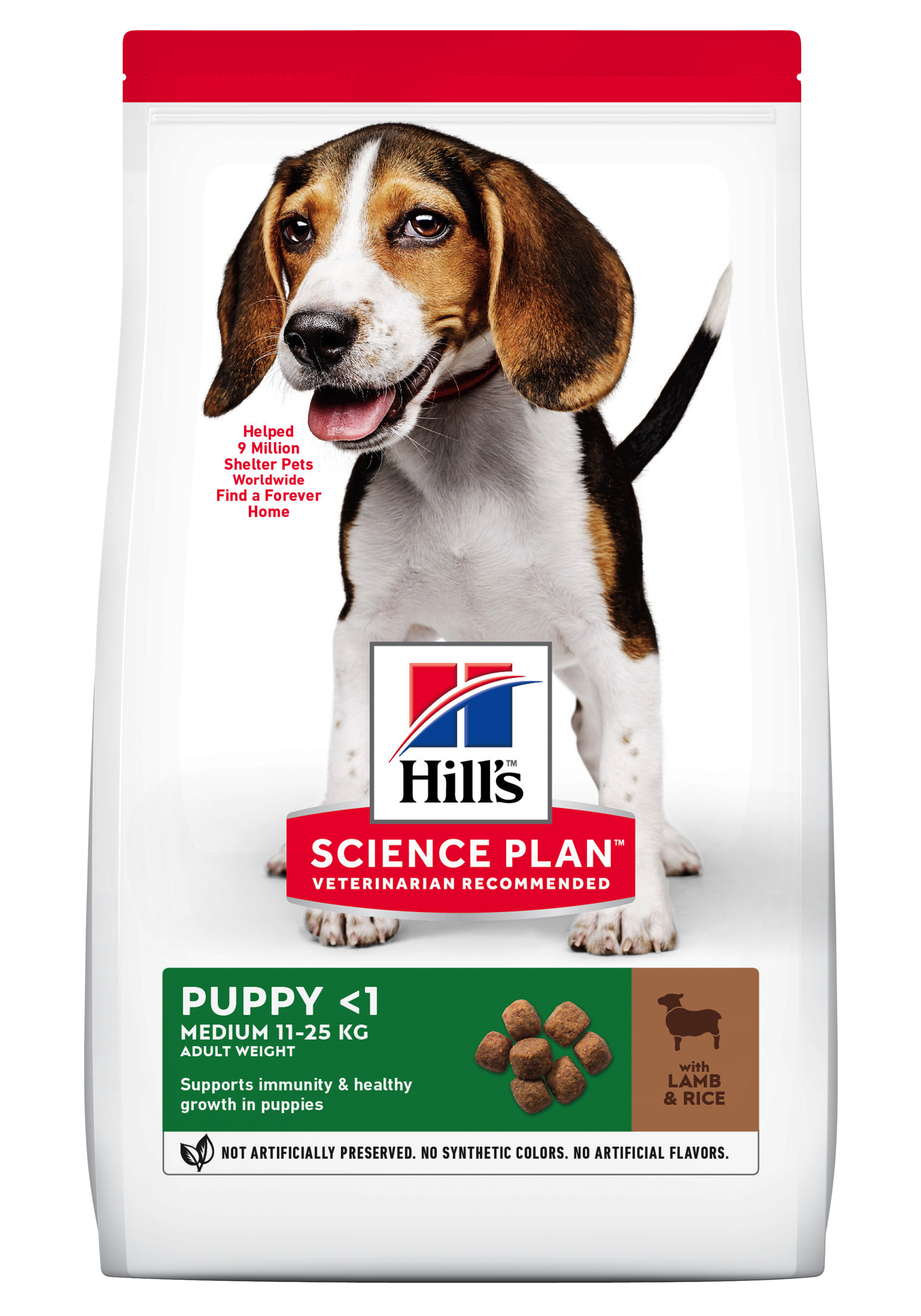 Hill\'s Science Plan Canine Puppy Medium Lamb and Rice, 14 kg