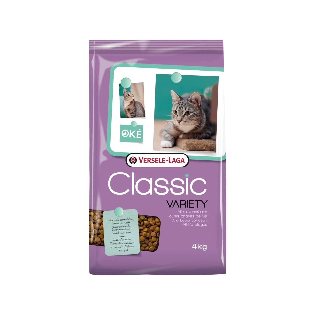 Hrana uscata pisici, Versele-Laga Oke Classic Cat Variety, 4 kg
