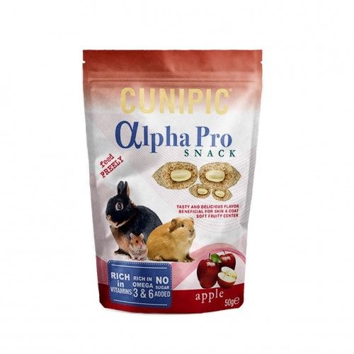 Snack cu mere, Cunipic Alpha, 50 g