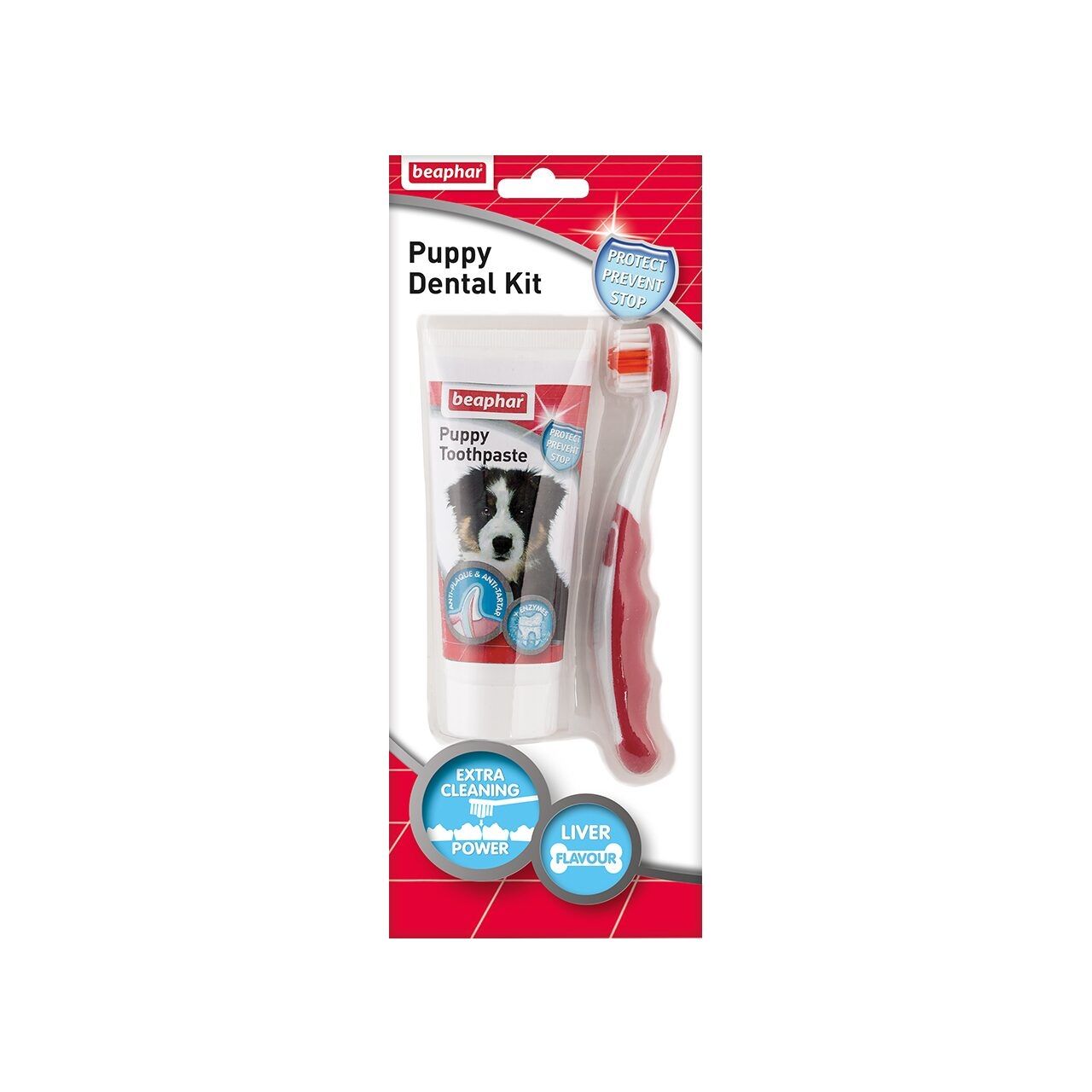 Beaphar Dental Kit Puppy, Pasta + Periuta, 50 g