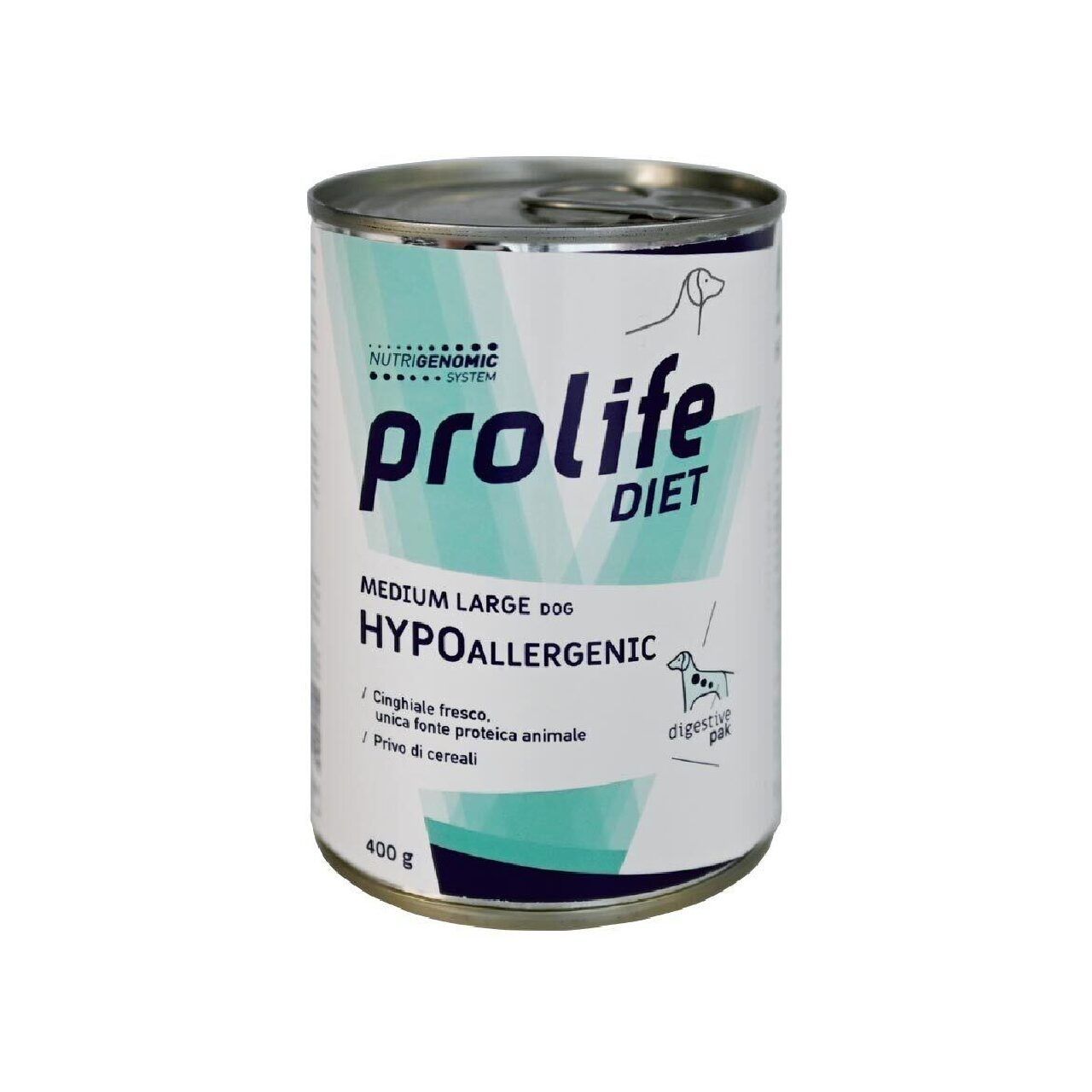 Dieta veterinara caini, Prolife Vet Hypoallergenic Medium & Large, Mistret, 400 g