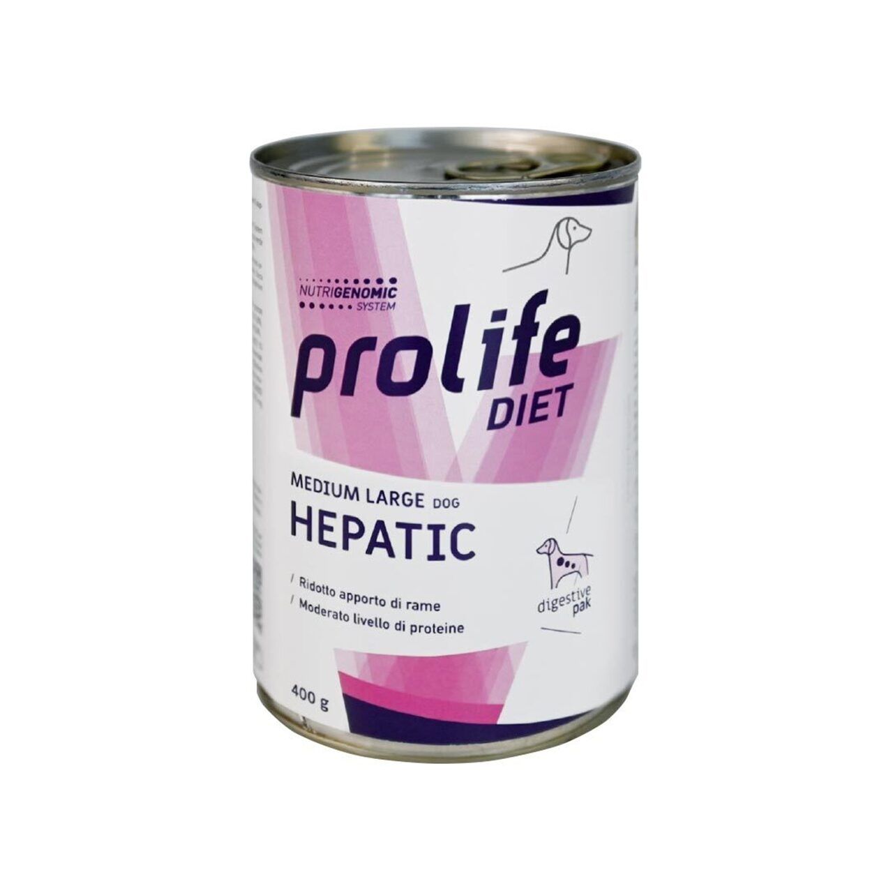 Dieta veterinara caini, Prolife Vet Hepatic Medium & Large, 400 g