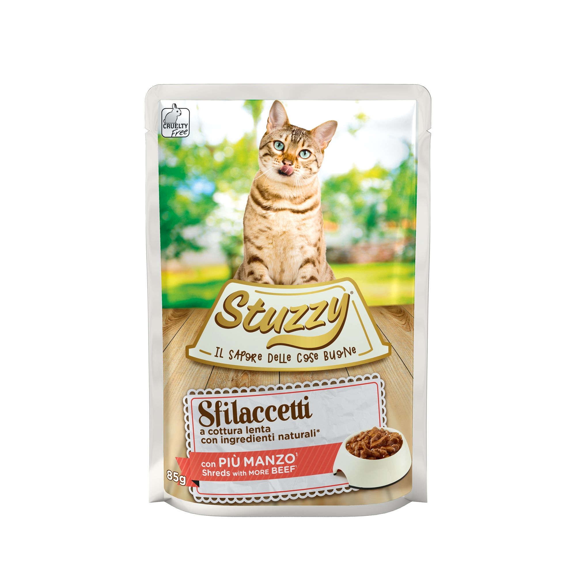 Stuzzy Cat plic, fasii sos vita, 85 g