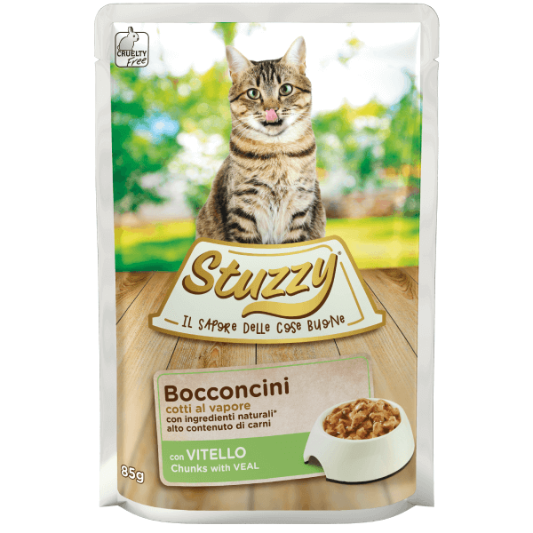 Stuzzy Cat Plic Bucati Sos Vitel, 85 g